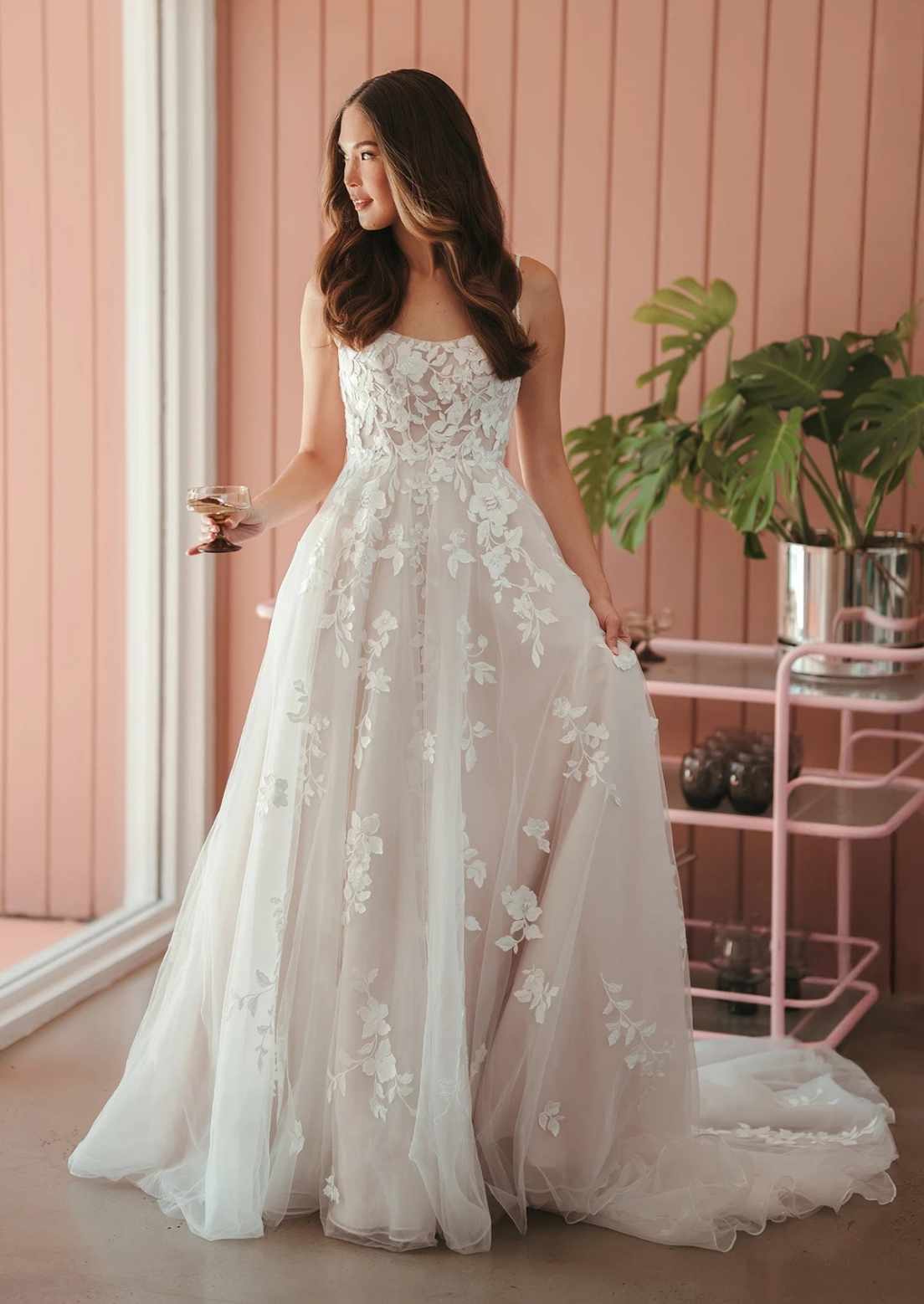 stella york a line dress Garden-Inspired A-Line Wedding Dress