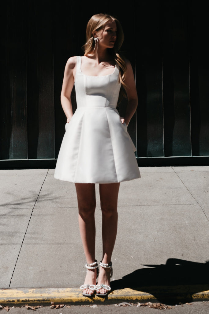 watters mini white dress By Watters Crumpet