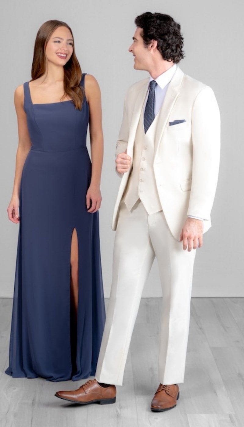 navy blue dress and suit Black Tux with dress? this dress will showcase your silhouette while providing comfort and style Navy Blue Suit with White