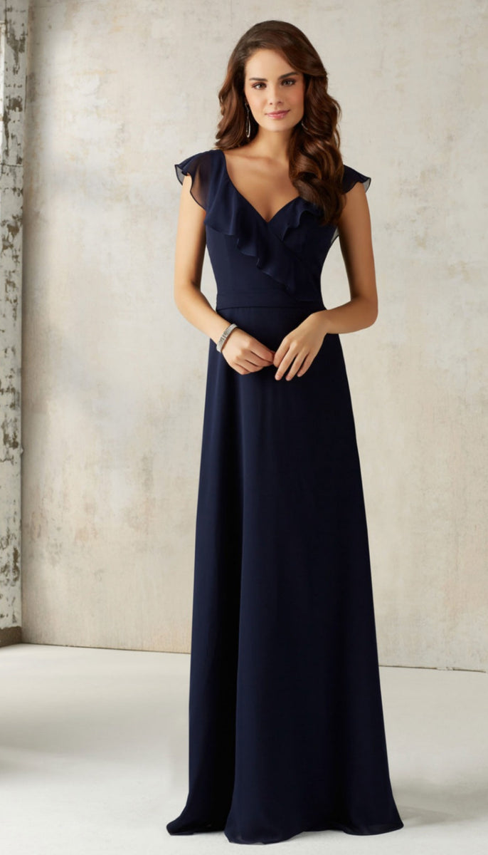 Morilee 21527 Chiffon Ruffled Bridesmaid Dress – Wedding Shoppe