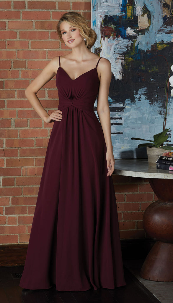 Morilee 21592 Twist-Front Chiffon Bridesmaid Gown  Wedding Shoppe
