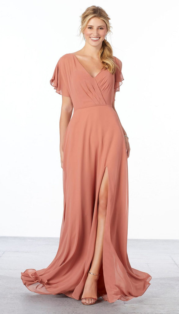 Morilee 21667 Flutter Sleeve Bridesmaid Dress – Wedding Shoppe