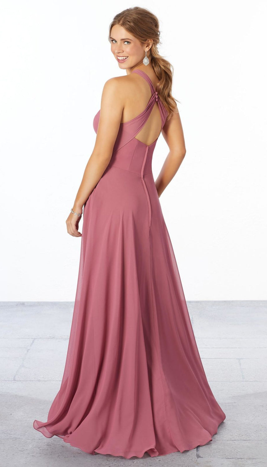 Morilee 21670 Chiffon Halter Bridesmaid Dress – Wedding Shoppe