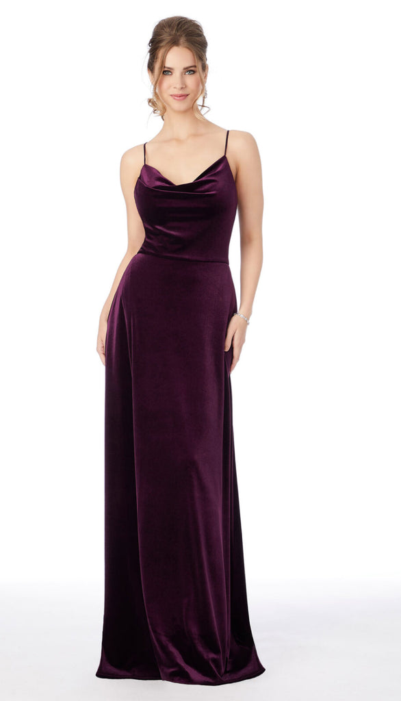 Morilee 21685 Stretch Velvet Bridesmaid Dress – Wedding Shoppe