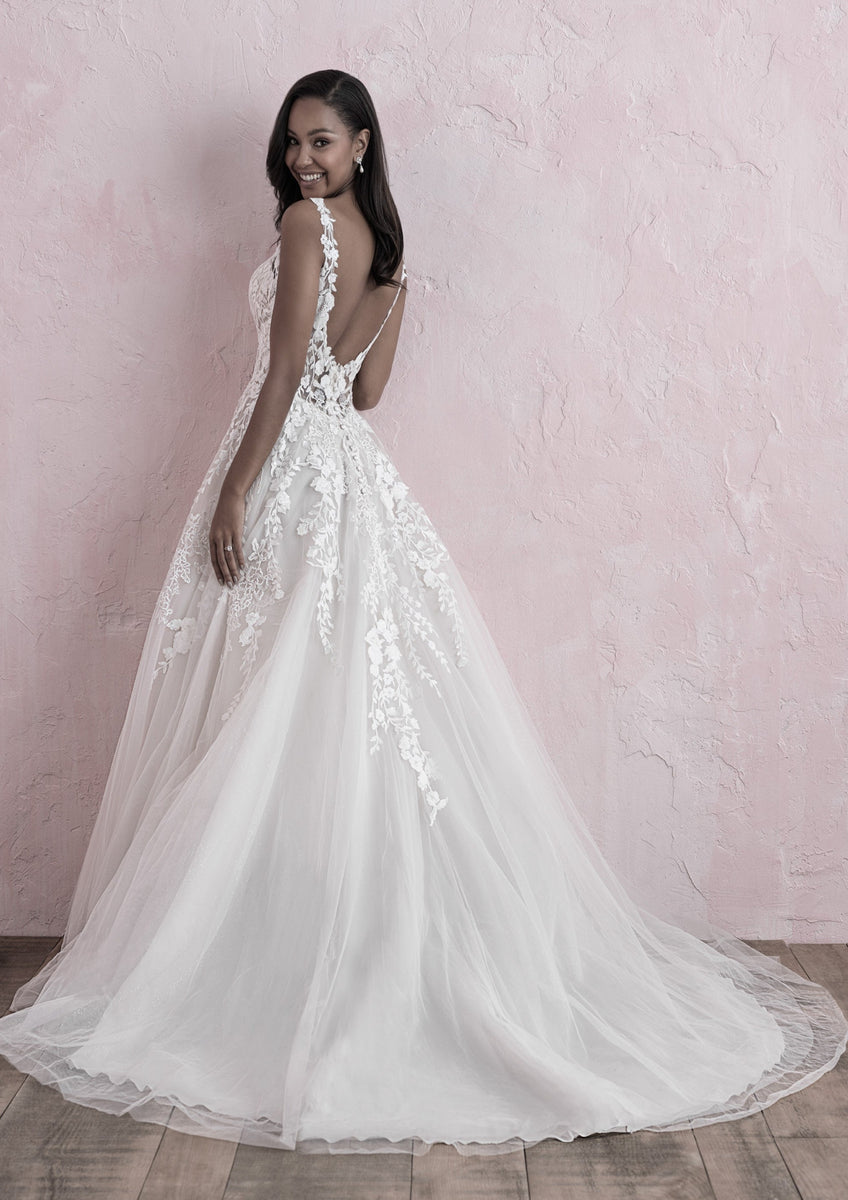Romantic Lace Ballgown Wedding Dress | Allure Romance 3265 – Wedding Shoppe