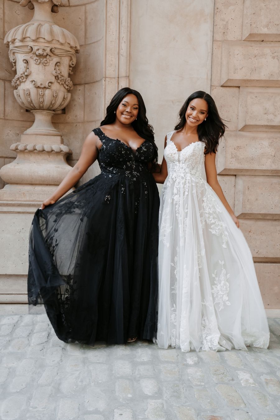 Plus size black outlet and purple wedding dresses