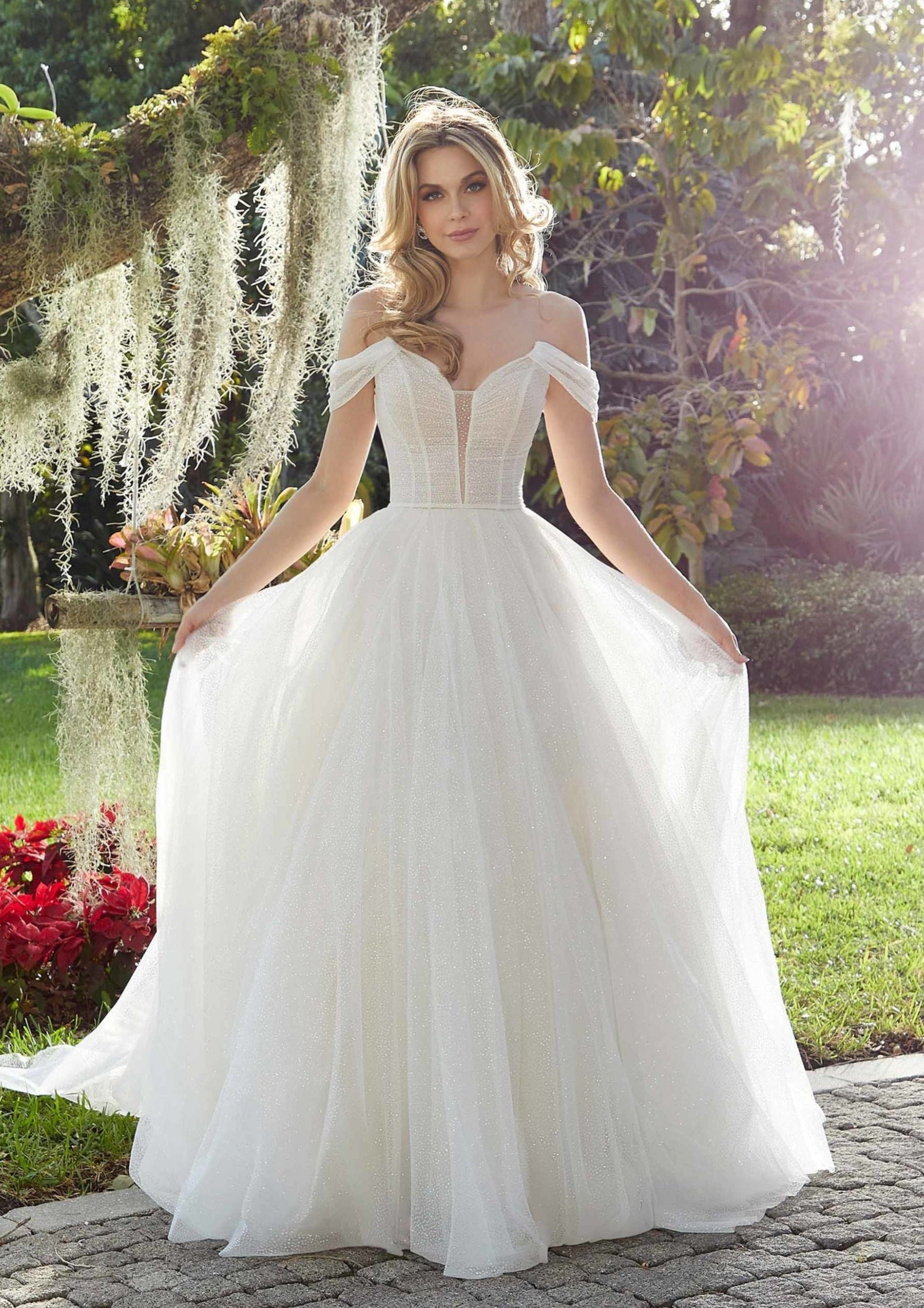 morilee off the shoulder wedding dress Morilee | De La Rosa's Bridal & Tuxedo - 1010076