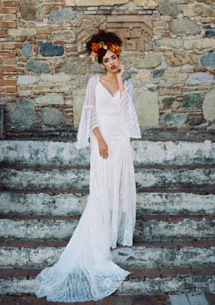 Wilderly Bride Hazel Bell Sleeve Lace F144 Wedding Dress Wedding Shoppe Wilderly Bride Hazel Bell Sleeve Lace F144 Wedding Dress Wedding Shoppe