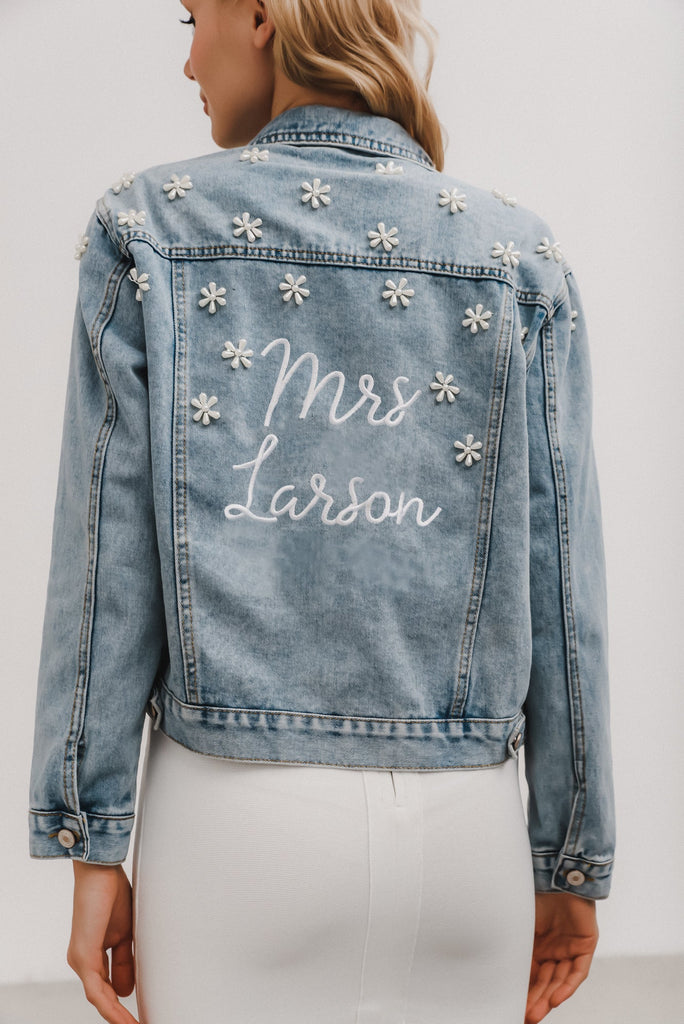 Flora Denim Jacket | The Wedding Shoppe