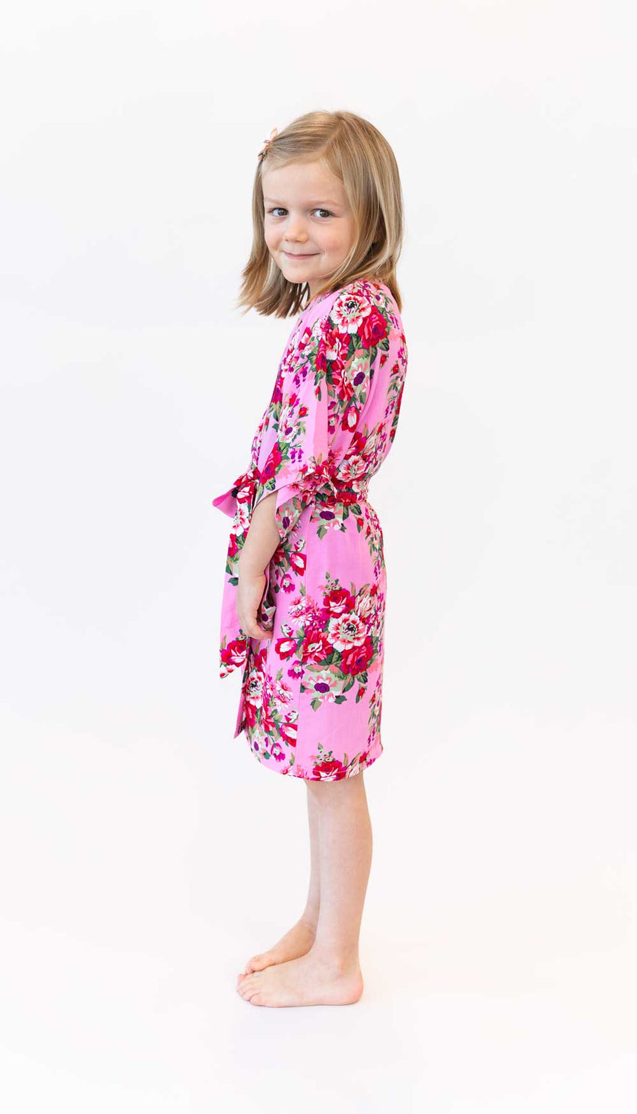 Floral Junior Bridesmaids Robe Floral Junior Bridesmaids Robe