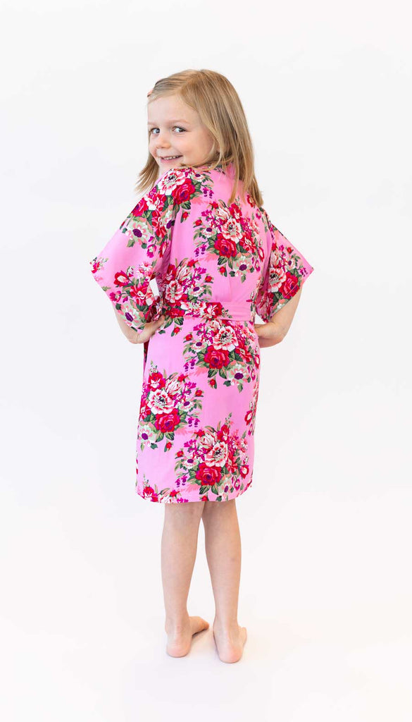 Floral Junior Bridesmaids Robe Floral Junior Bridesmaids Robe