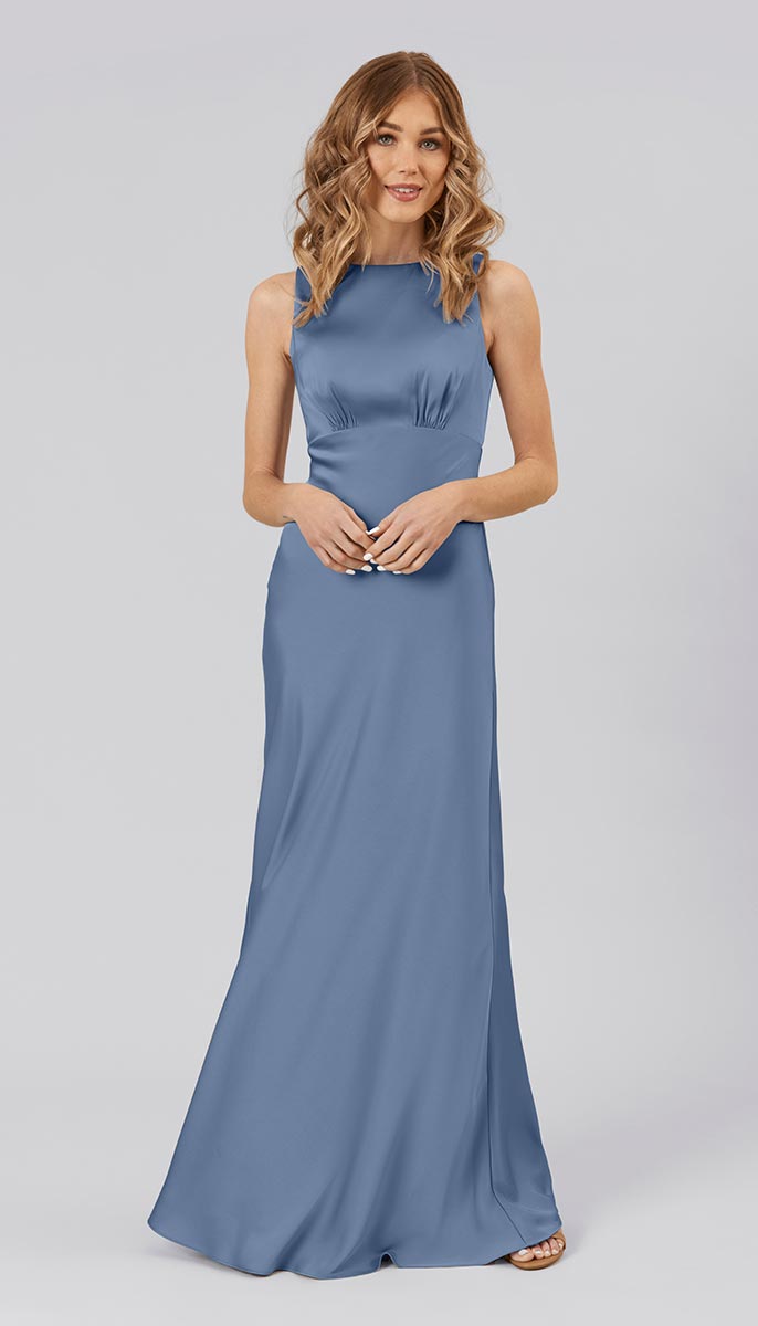 blue dress for baby girl Kennedy Blue Monica Bridesmaid Dress