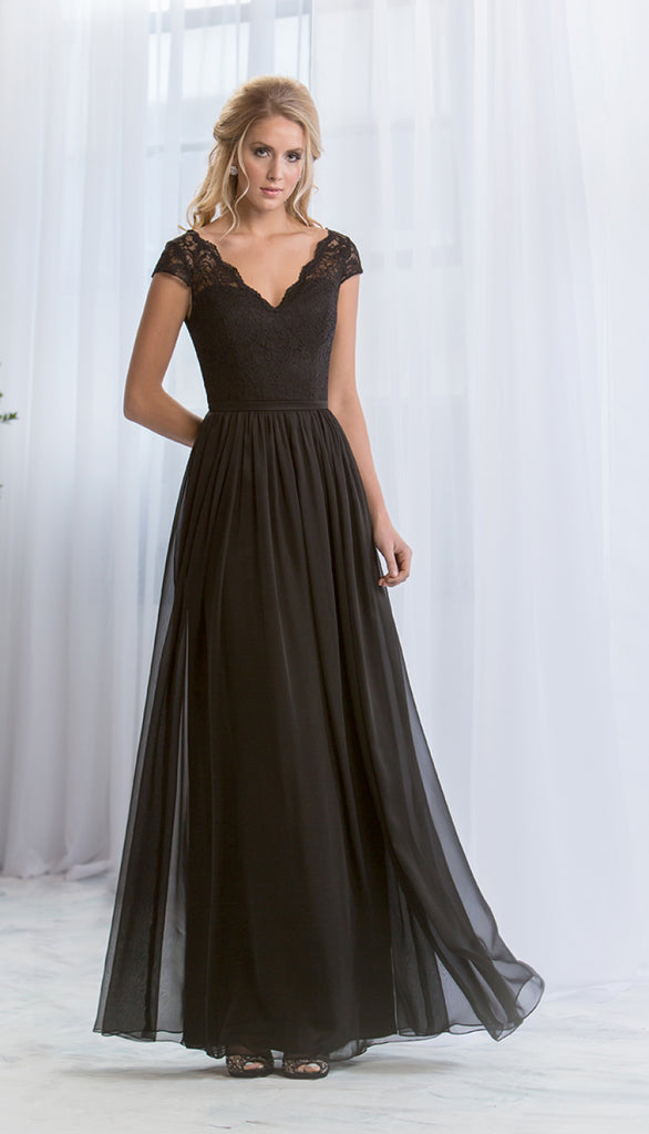 belsoie tiffany chiffon dress L224005 Belsoie Tiffany Chiffon Gown with Convertible Skirt Draping