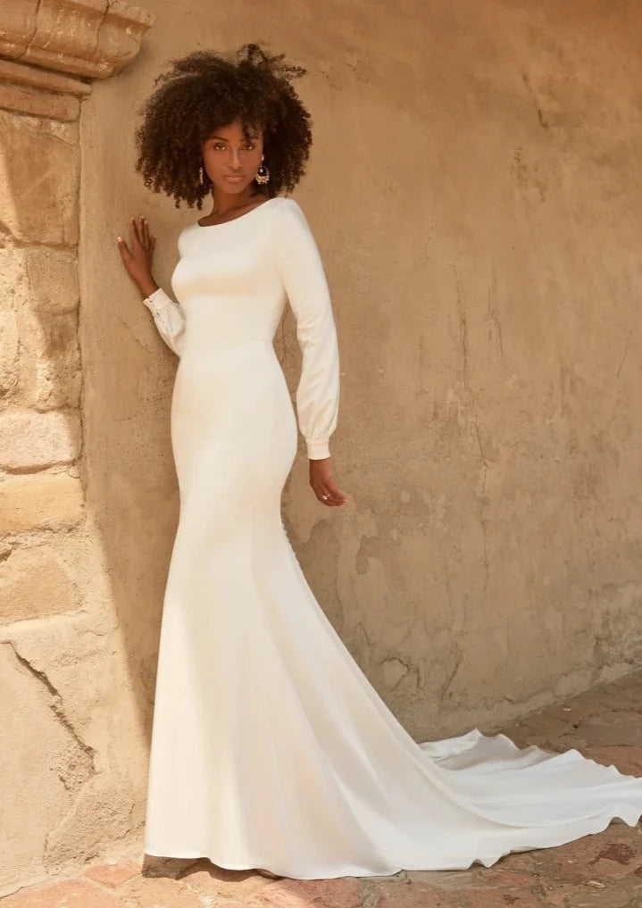 Minimalist Grecian-Inspired Wedding Gown | Stella York Wedding Dresses