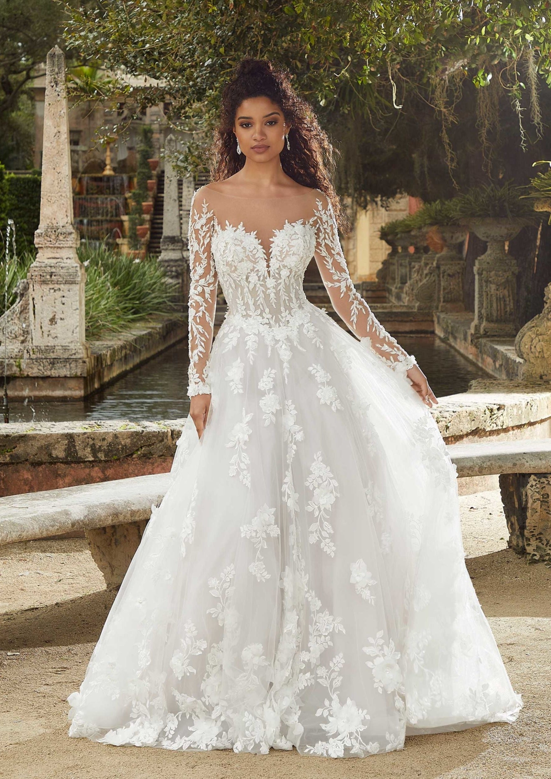 Elly Bride Clemency Long Sleeve Floral Wedding Dress HK | Designer Bridal  Room