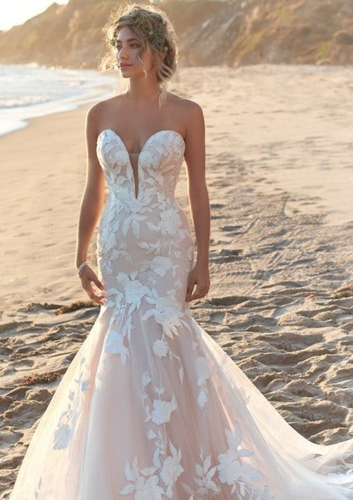 Whimsical Lace Mermaid Wedding Dress | Rebecca Ingram Hattie Wedding Shoppe Whimsical Lace Mermaid Wedding Dress | Rebecca Ingram Hattie Wedding Shoppe