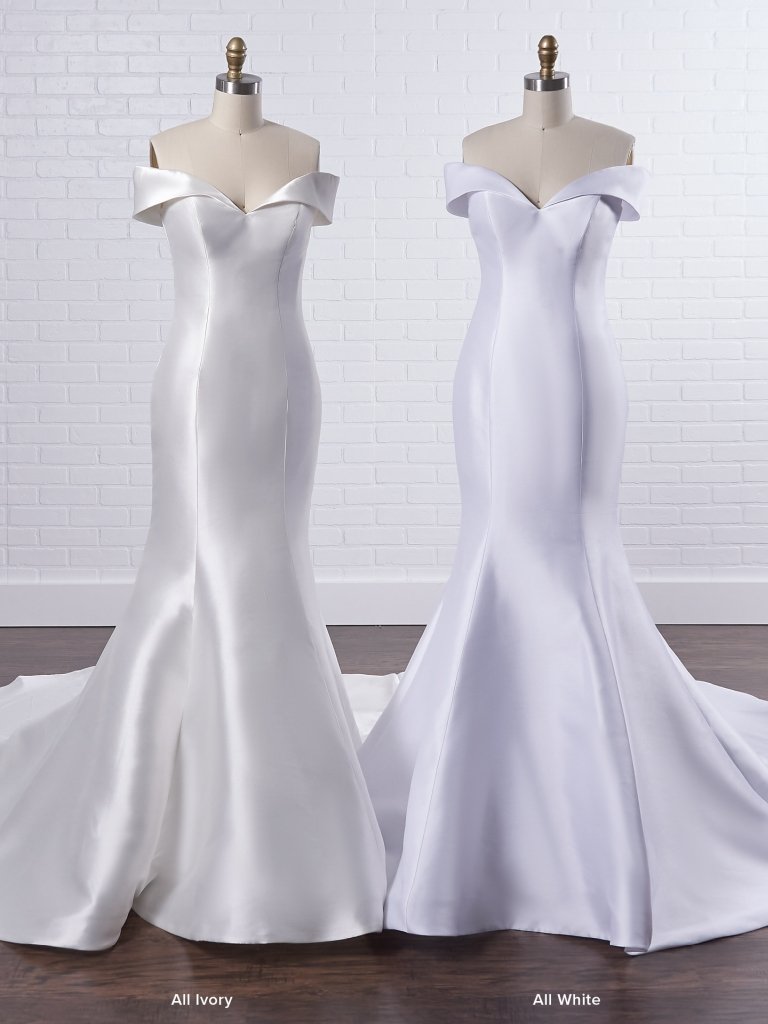 Simple Satin Mermaid Wedding Dress Rebecca Ingram Josie Wedding Shoppe