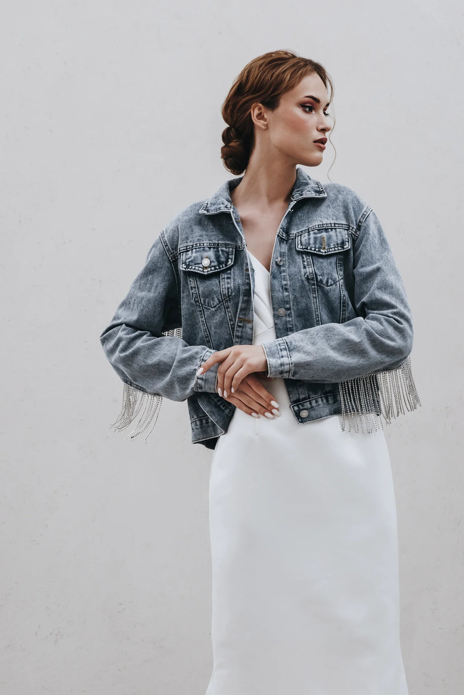 Heirloom Rhinestone Fringe Jacket | The Wedding Shoppe