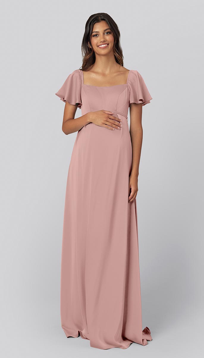 Kennedy Blue Robin Satin Maternity Bridesmaid Dress
