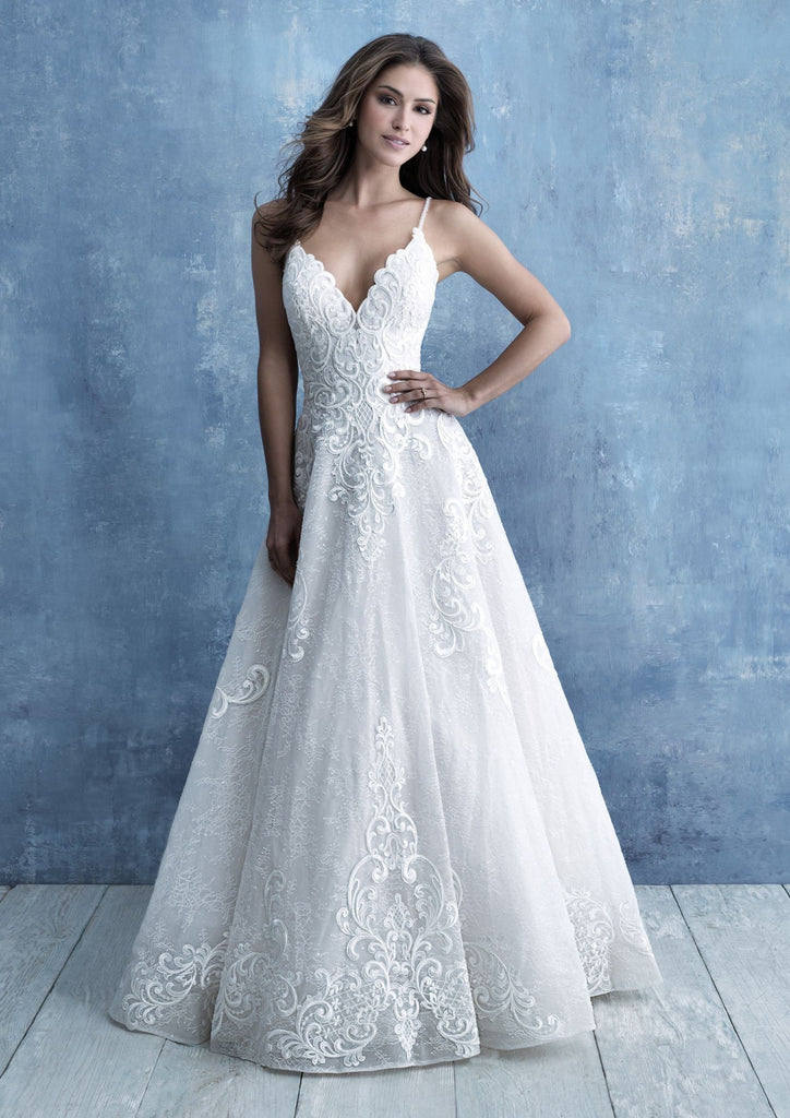 Allure Bridals 9718 Lace A-line Bridal Gown – Wedding Shoppe