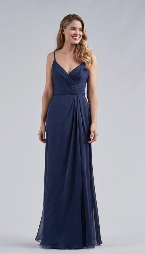 Belsoie V-Neck TIffany Chiffon Bridesmaid Dress L214059 – Wedding Shoppe Belsoie V-Neck TIffany Chiffon Bridesmaid Dress L214059 – Wedding Shoppe