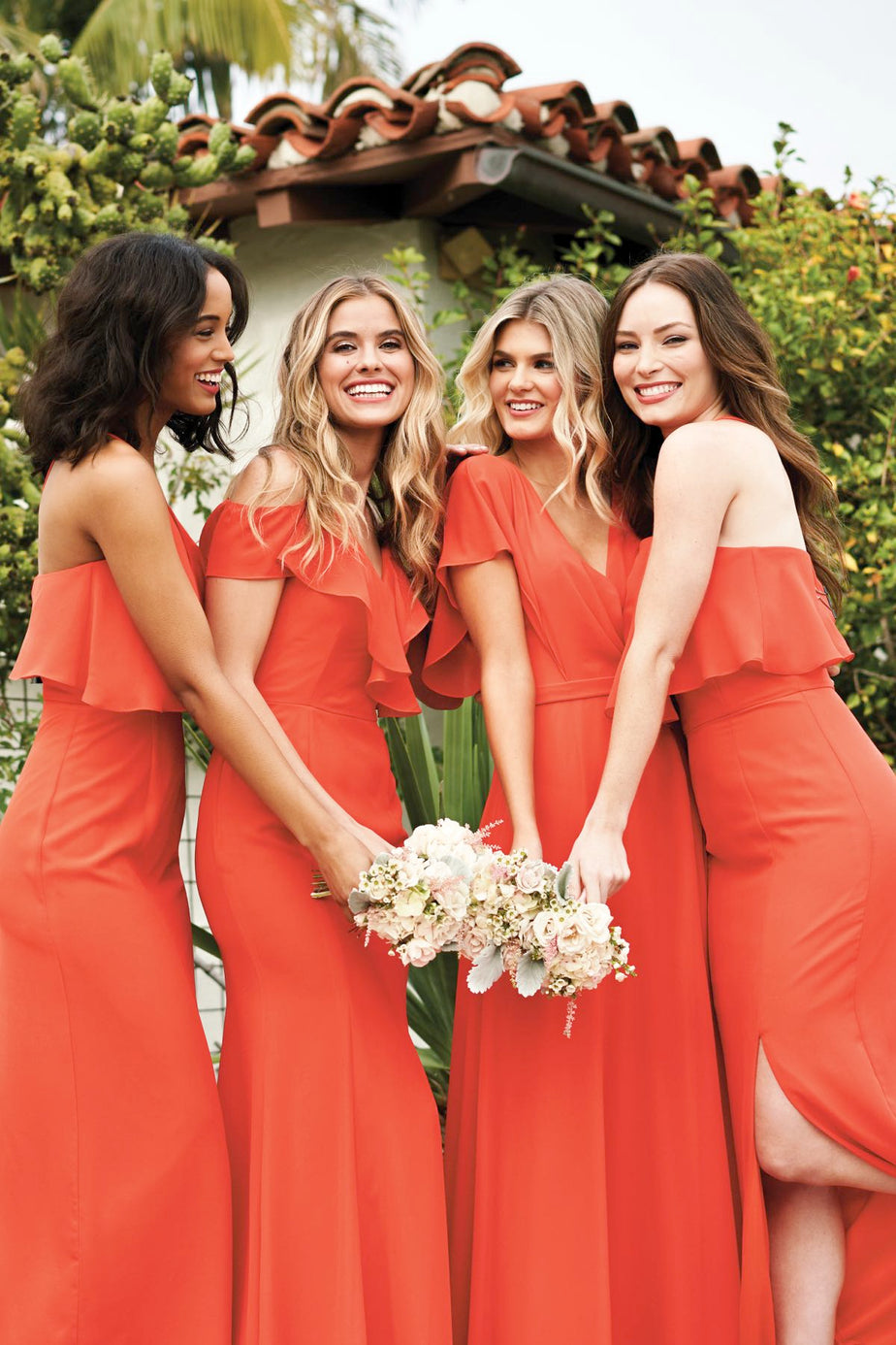 Jasmine Flutter Sleeve Bridesmaid Dress P216054 – Wedding Shoppe