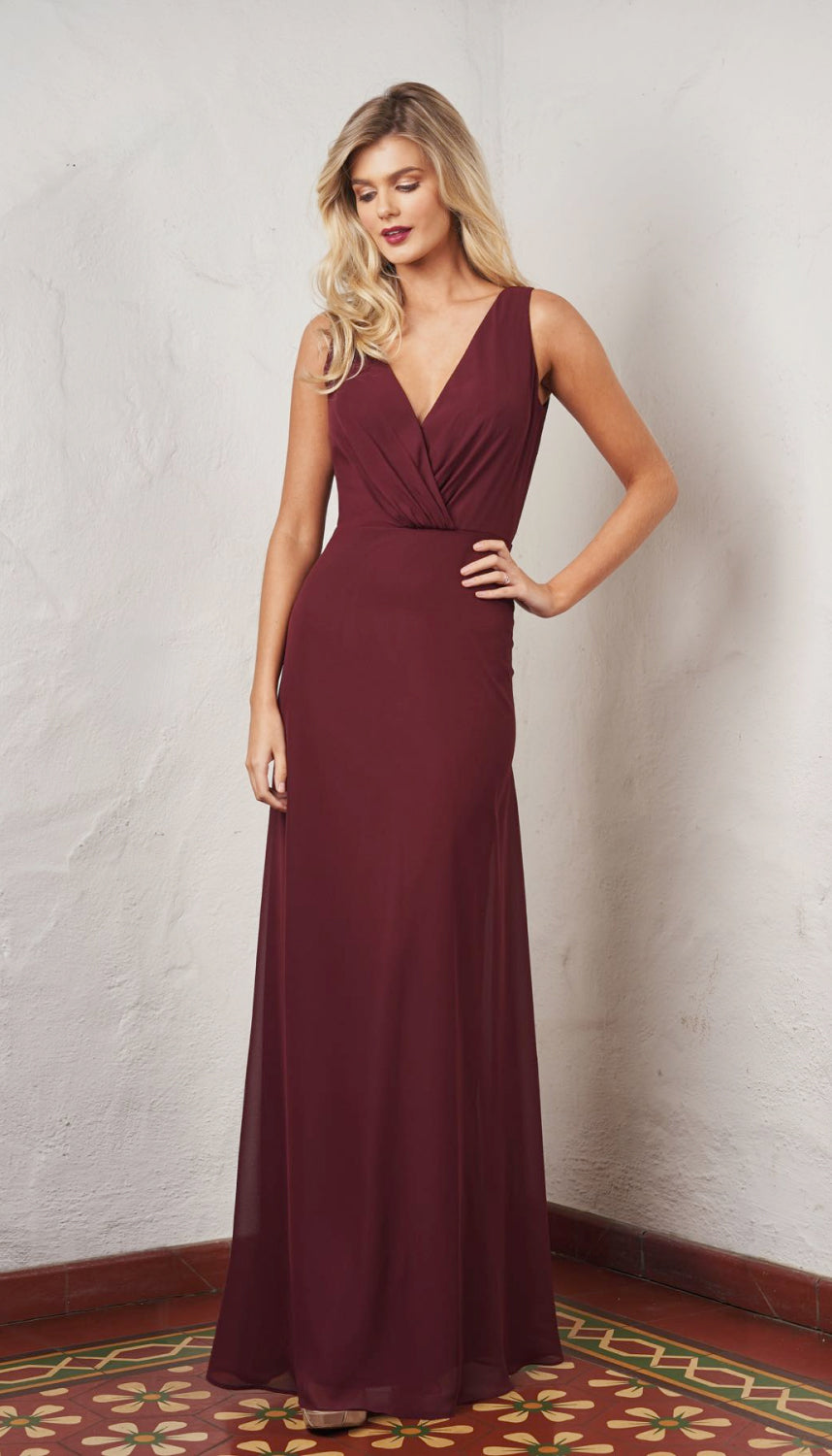 Jasmine V-Neck Chiffon Bridesmaid Dress P216055 Wedding Shoppe Jasmine V-Neck Chiffon Bridesmaid Dress P216055 Wedding Shoppe