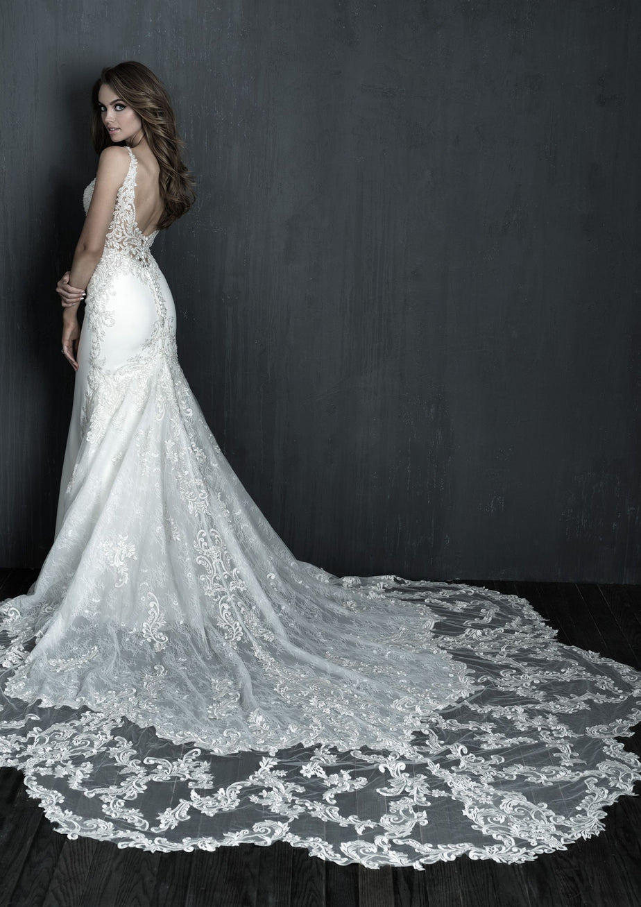 Allure Couture C574 Beaded Fit and Flare Bridal Gown Wedding Shoppe
