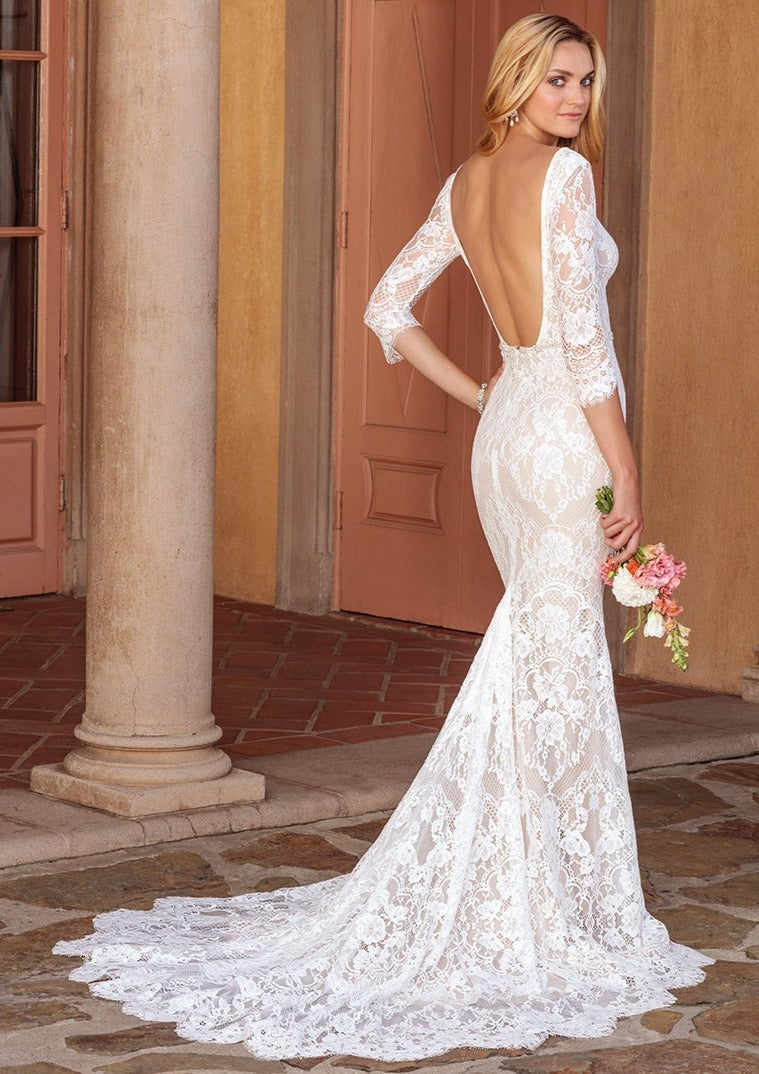 Casablanca Bridal 3/4 Sleeve Lace 2331 Wedding Dress – Wedding Shoppe