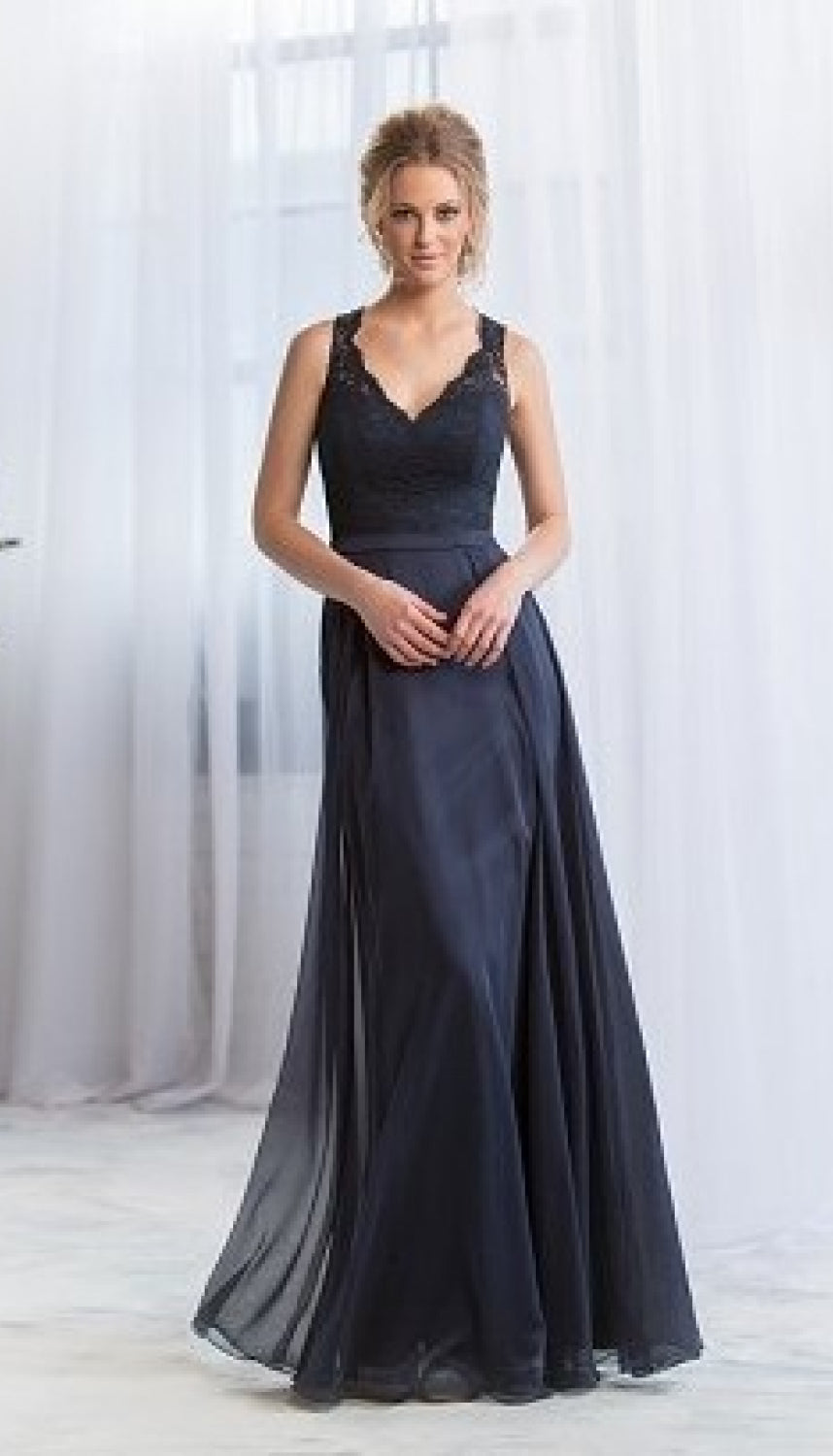 belsoie tiffany chiffon dress Belsoie V-neck Lace Bridesmaid Dress L164065 – Wedding Shoppe