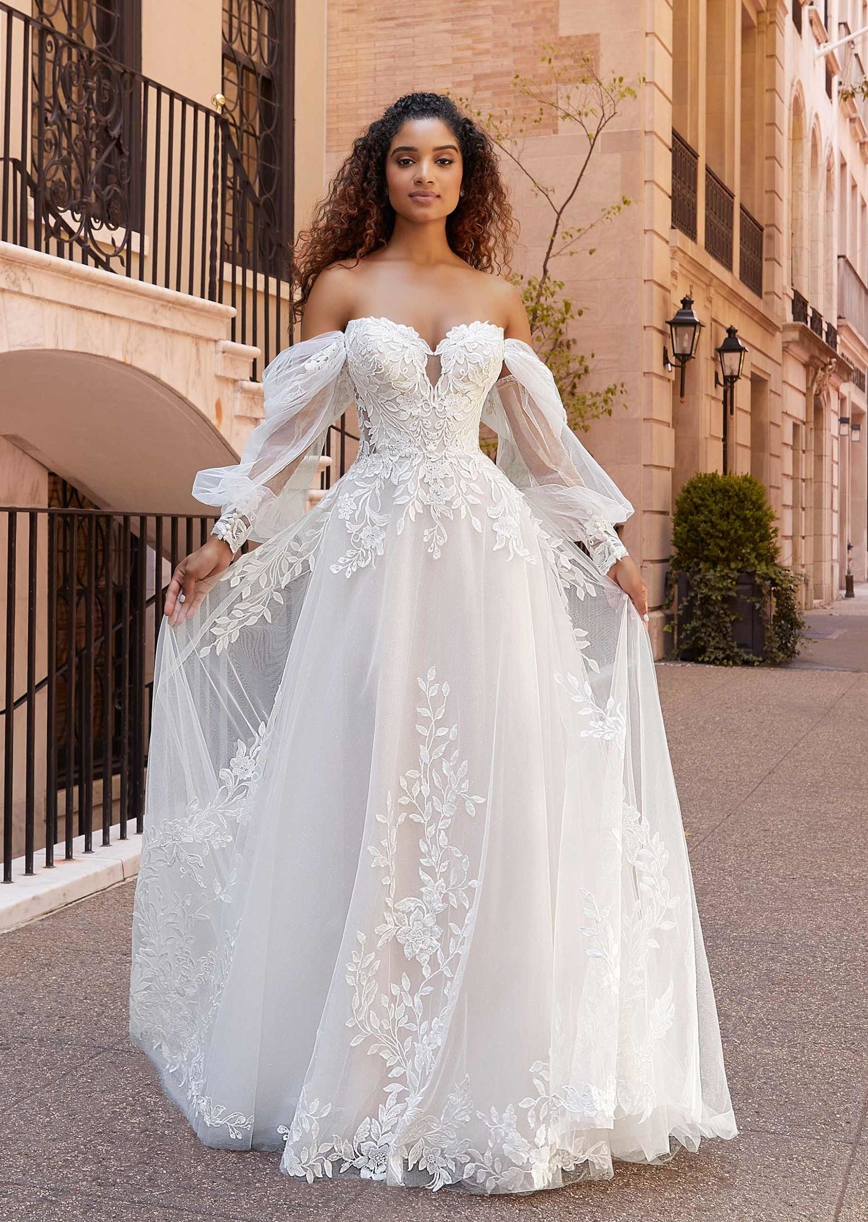 Martina Liana One Shoulder Long Sleeve Wedding Dress Martina Liana